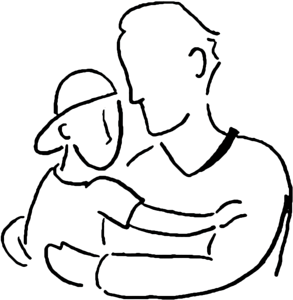 Dad, Father And Son Clipart Png - Zazzle Vater-und Sohn-umarmung Puzzle (600x610), Png Download