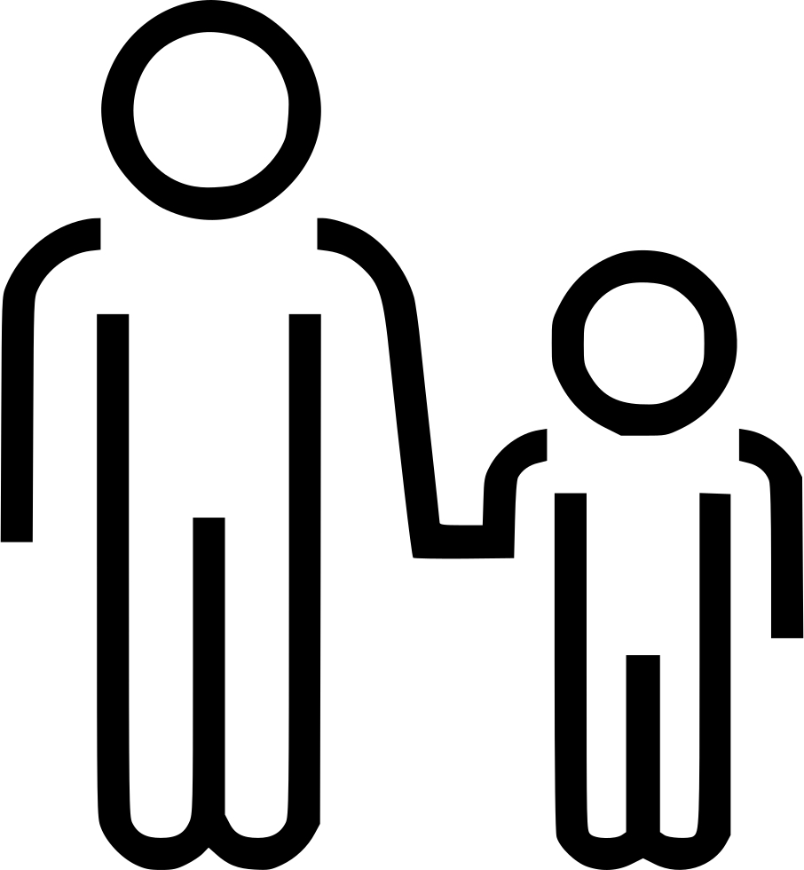 Father Son - - Father Girl Icon Transparent (906x980), Png Download