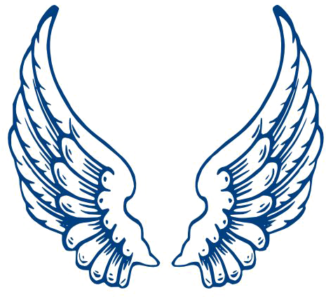 Angel Wings Free Png Image - Angel Wings Template (600x600), Png Download