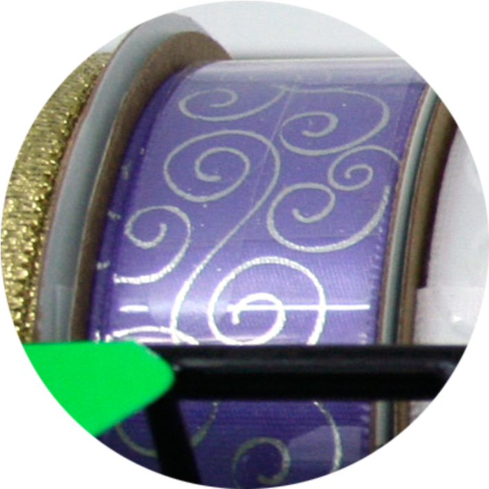 Swirl Pattern Ribbon Silver/purple - Circle (750x750), Png Download