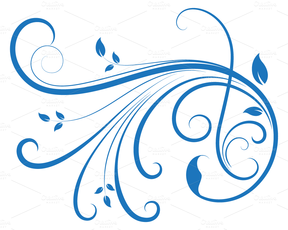 Clip Art Swirl Transprent Png Free Download - Swirl Designs Blue Transparent (1000x802), Png Download