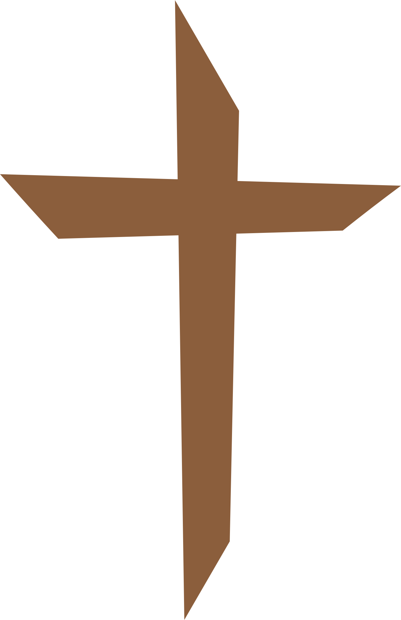 Christian Cross Clipart At Getdrawings - Clipart Cross (1362x2106), Png Download