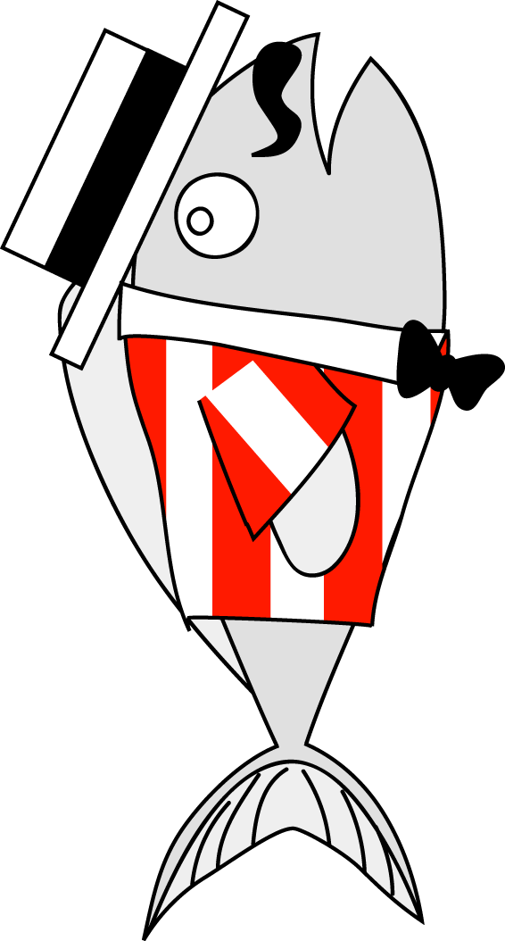 Barbershop Fish By Belugatoons On Clipart Library - Openclipart (566x1054), Png Download