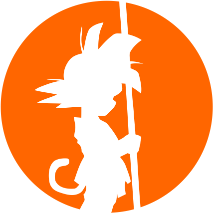 Pegatina Goku Pensativo - Goku Silhouette (570x708), Png Download