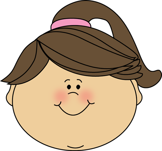 Happy Face Girl Clip Art - Cartoon Angry Girl Face (530x493), Png Download
