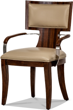 Cloche Arm Chair - Aico Furniture - Cloche Side Chair - 10003-32 (600x510), Png Download