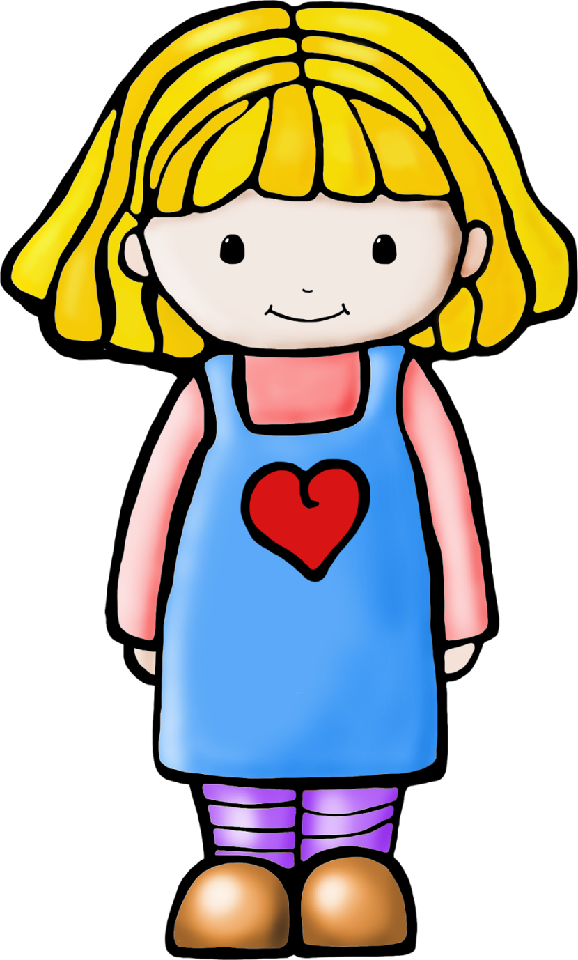 Girl Student Clipart - One Student Clip Art (830x1378), Png Download