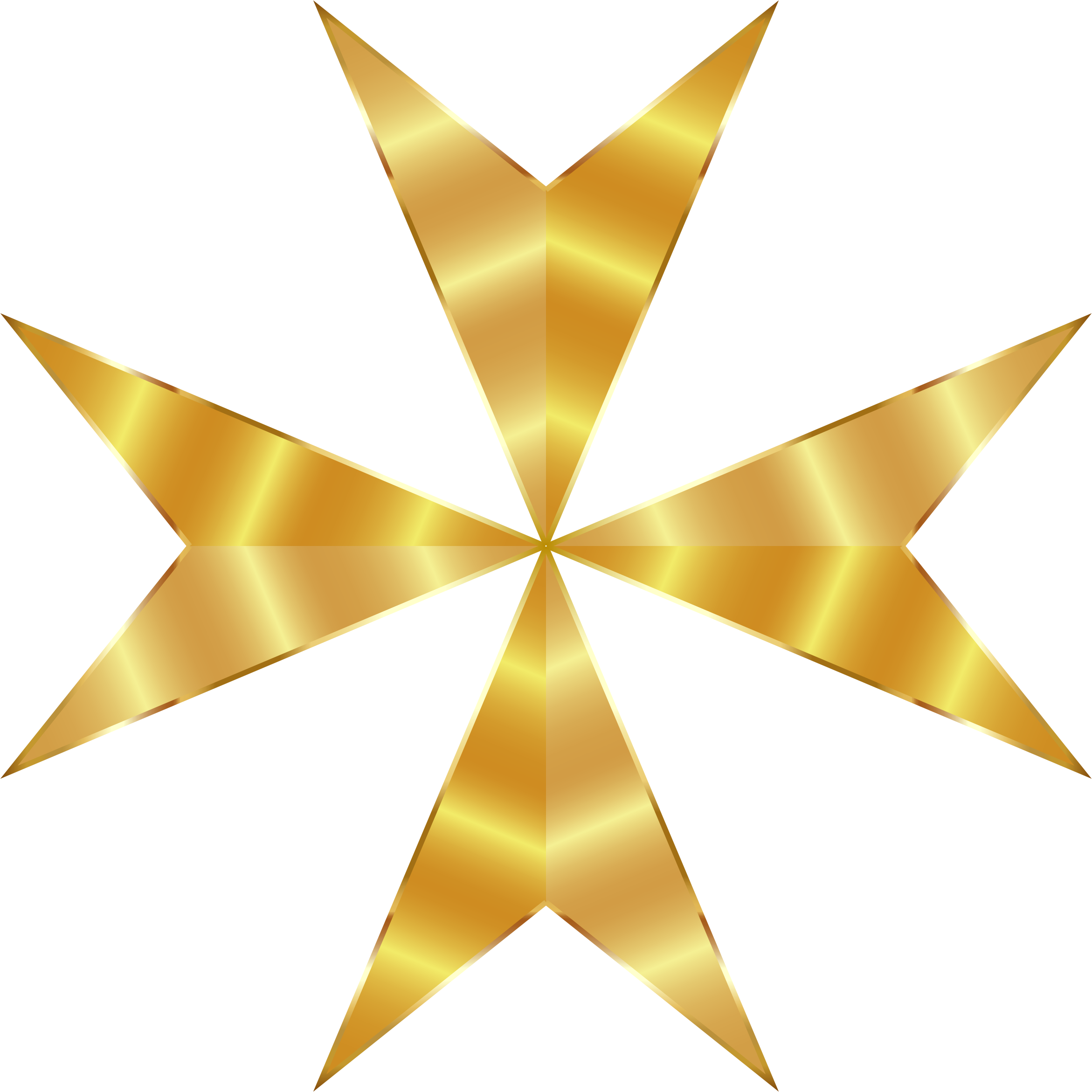 Gold Maltese Cross Mark Ii No Background Banner Royalty - Maltese Cross Black Png (2342x2342), Png Download