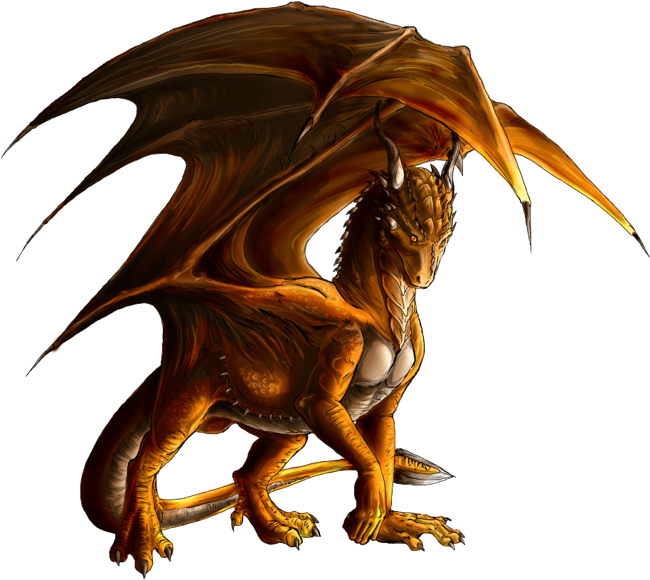 Large Brown Dragon Transparent Png - Dragon Png (1000x884), Png Download