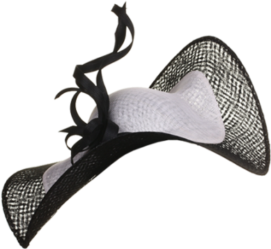 Philip Treacy London Ornate Sweeping Wave - Wedding Hat Png (583x475), Png Download