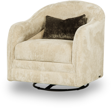 Cloche Swivel Chair - Aico Cloche Swivel Chair By Michael Amini (600x510), Png Download