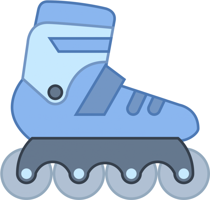 Facebook Clipart Emoji - Clip Art Roller Blades (805x805), Png Download