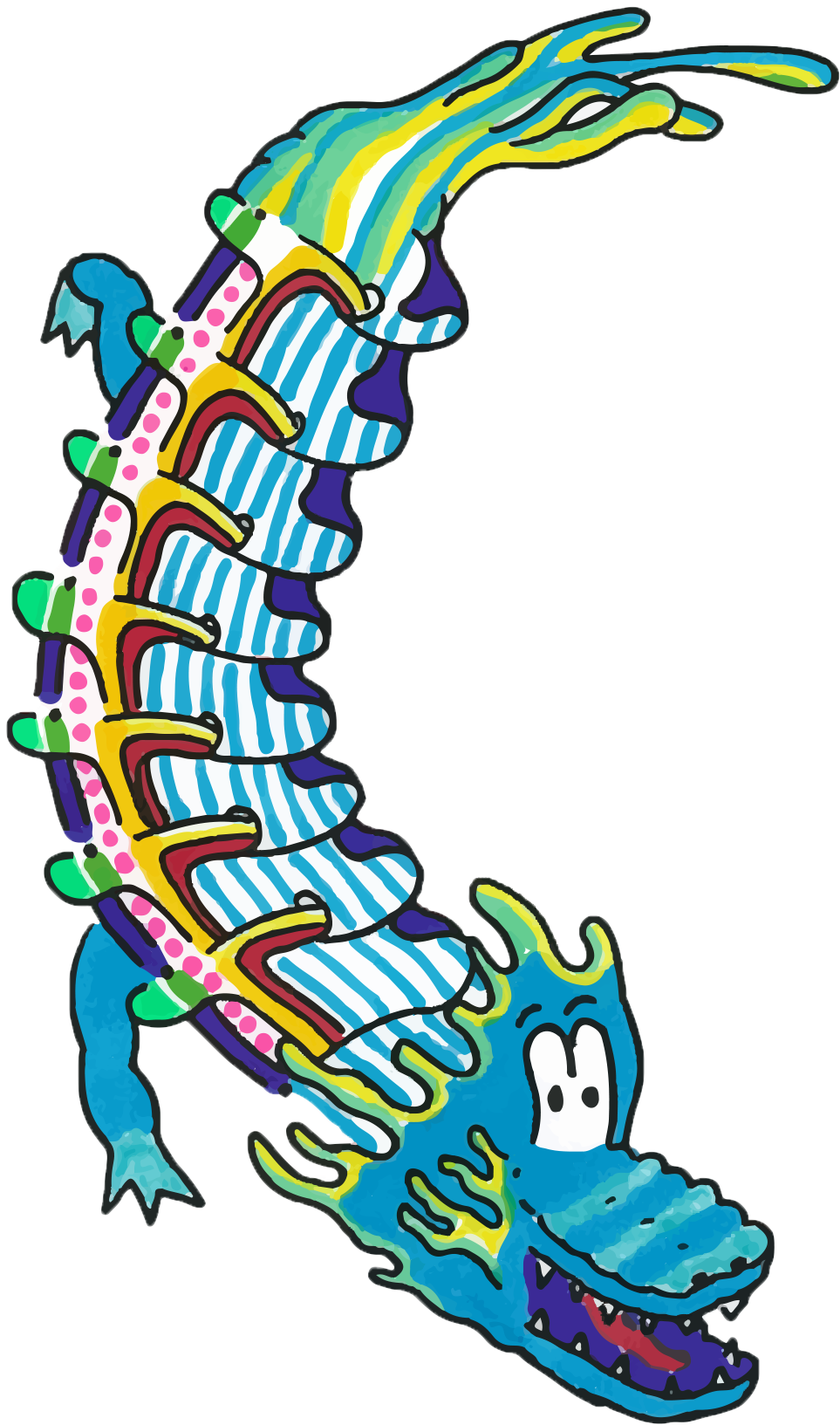 Flying Dragon - Illustration (1800x2100), Png Download