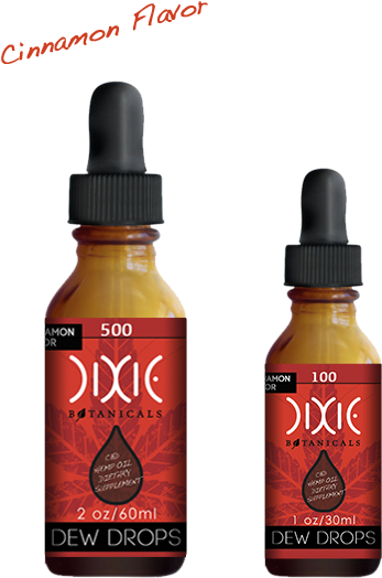 Dixie Botanicals Cinnamon Dew Drops - Cbd Brands (504x576), Png Download