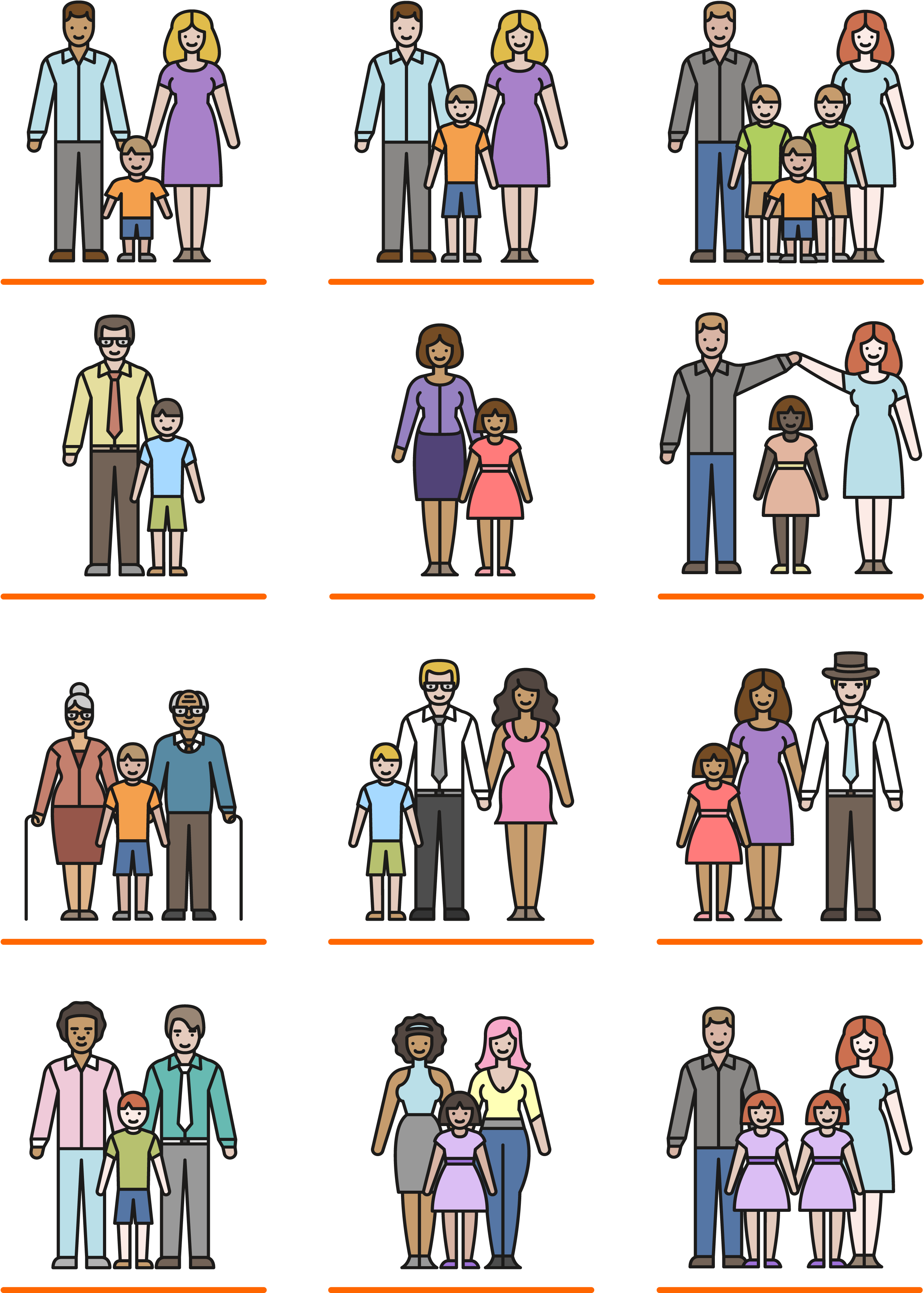 Hoy Día 15 De Mayo, Es El Día Internacional De La Familia - Tipos De Familia Actuales (2693x3760), Png Download