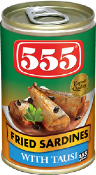 555 Sardines Fried Tausi - 555 Fried Sardines With Tausi (550x600), Png Download