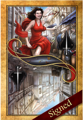 Denna, Queen Of Spades Poster - The Kingkiller Chronicle (600x400), Png Download