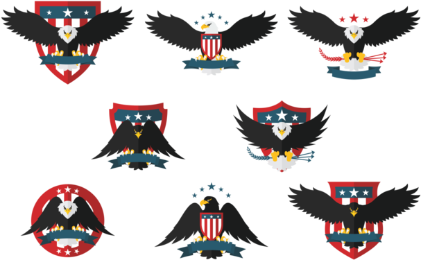 Eagle Seal Flat Icons - Clip Art (700x490), Png Download