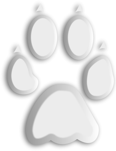 White Trace 3 Png Images - Black Square White Paw Logo (466x600), Png Download