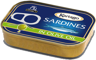 Kartago Sardines Sunflower Oil 3d Pt - Sardine (400x400), Png Download