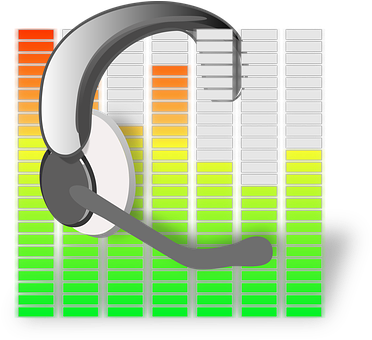 Audio Equalizer Headset Microphone Sound A - Fone E Microfone Png (381x340), Png Download