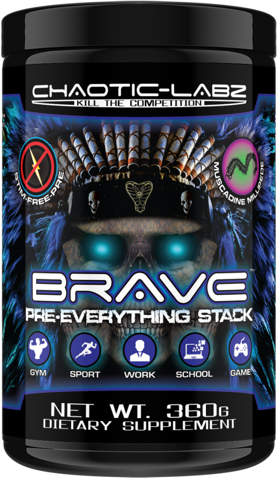 Brave Stim Free Muscadine Millipede - Instant Coffee (1024x1024), Png Download