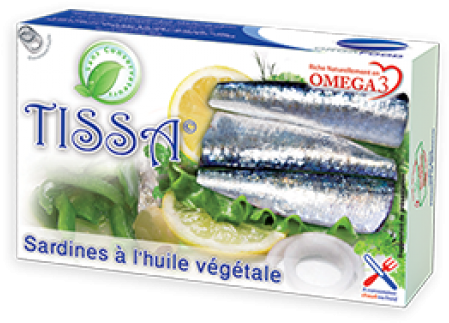 Sardines In Vegetable Oil 125g Tissa - Sardine Tissa (600x600), Png Download