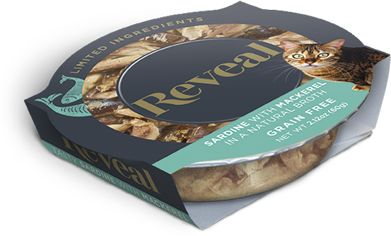 Reveal Cat Pot Grain Free Sardine With Mackerel Image - Food (580x489), Png Download