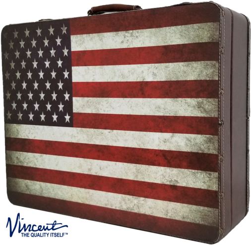 Vincent Nostalgic Mastercase Barber Clipper Tool Case - Flag (600x542), Png Download
