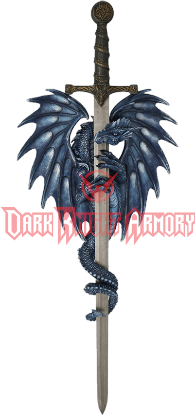 Dragon On Sword (850x850), Png Download