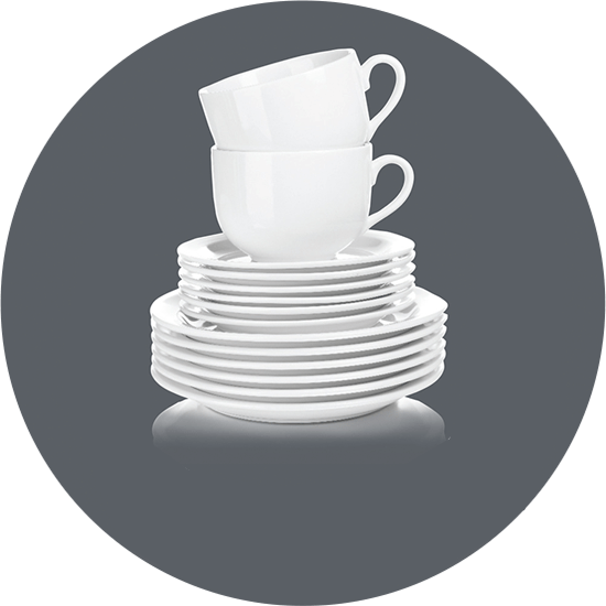 Dishes Done Easy - Tableware (550x550), Png Download