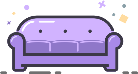 Sofa - Couch (464x433), Png Download
