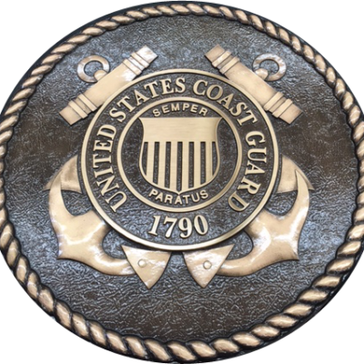 Coast Guard Bronze Cast Plaque - Shirakawa (400x400), Png Download