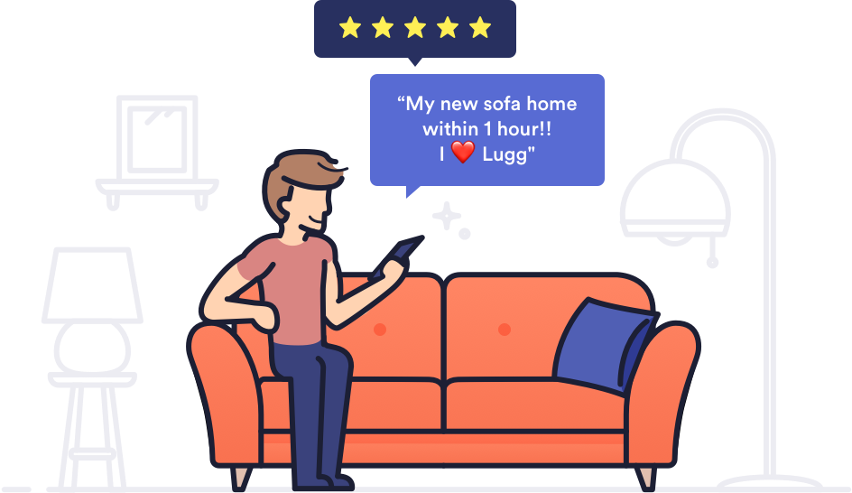 We Deliver Into Your Home - Studio Couch (944x546), Png Download