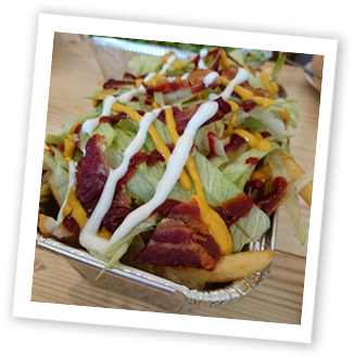 Dirty Fries - Taco (350x344), Png Download