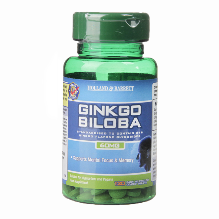 Holland & Barrett Ginkgo Biloba 120 Tablets 60mg - Ginkgo Biloba Holland And Barrett (724x724), Png Download