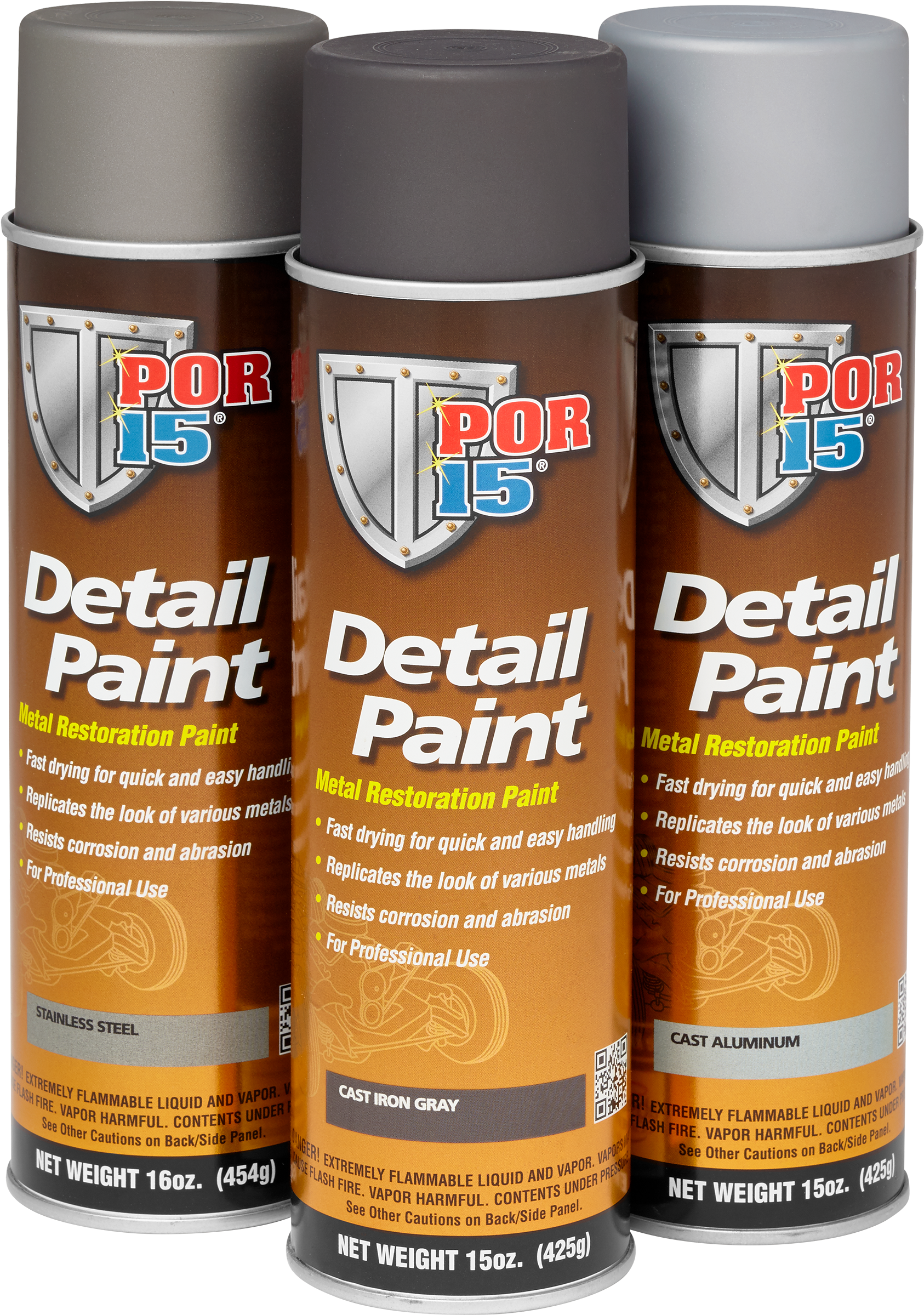 Por 15 Detail Paint Spray Combo 2017 08 24 - Por-15 Detail Paint (detail Paint, Stainless Steel) (2025x2560), Png Download