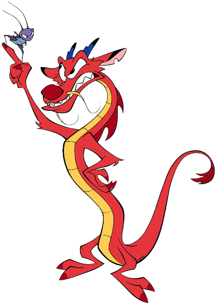 Mushu, - Cri Kee And Mushu (429x603), Png Download