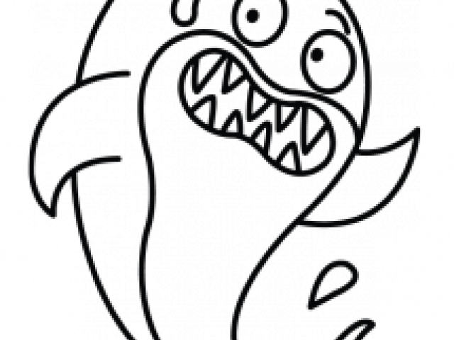 Drawn Shark Baby Shark - Baby Shark (640x480), Png Download