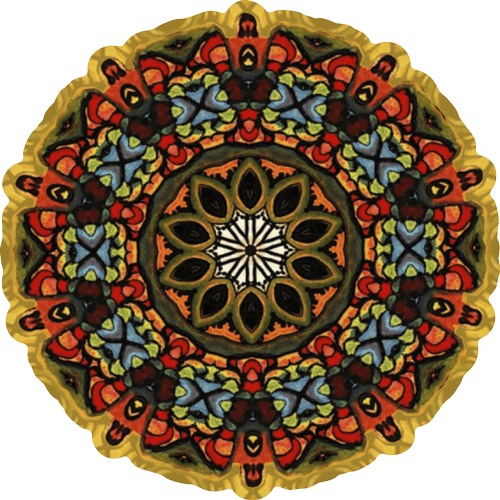 Bohemian Spice Mandala Mini Sticker - Mandala Stickers. Sku: 007750 (500x500), Png Download