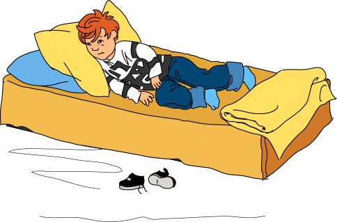 I Was Really Sad Because I Had To Stay Home And Rest - Home Comfort Transparent Cartoon Png (484x319), Png Download