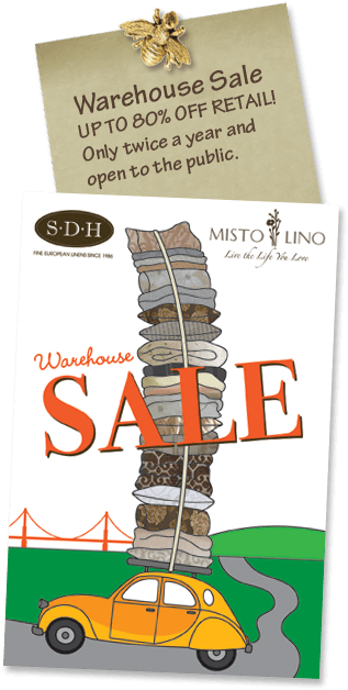 Sdh Fine European Linens Warehouse Sale Spring - Sdh Enterprises Inc. (330x641), Png Download