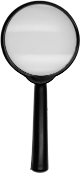 Lupa Pequeña Lente De Vidrio Pointer - Light (450x450), Png Download