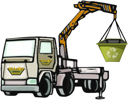 Because We Use A Crane To Deliver And Pickup Our Bins - Crane (490x391), Png Download