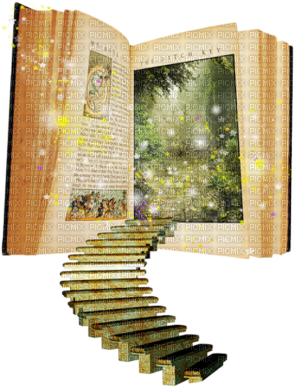 Cecily-livre Magie Escaliers - Книга Сказок Клипарт (312x400), Png Download