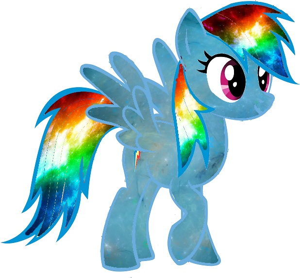 Galaxy Rainbow Dash Vector Better One In Desc By Minkystar-d79j4vp - Rainbow Dash Vector (644x587), Png Download