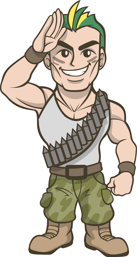 Free - Soldier Commando Clipart (580x1088), Png Download
