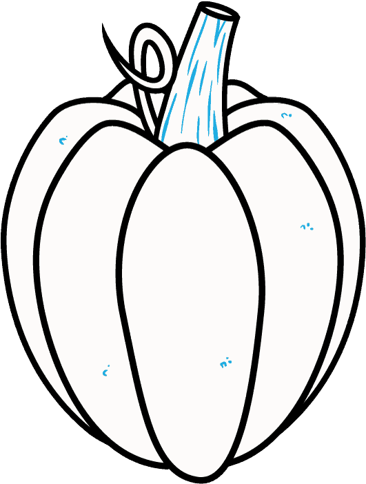 How To Draw Pumpkin - Illustration (680x721), Png Download
