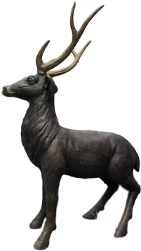 Gigantic Bronze Elk - Elk (300x400), Png Download