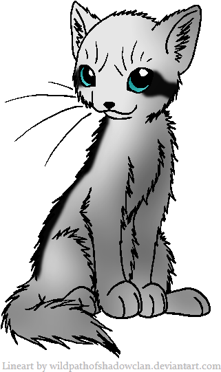 Wolfhowl - Deputy - Warrior Cat Lineart (385x592), Png Download